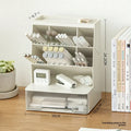 Axyaa Desktop Pencil Holder Organizer with Divided Drawer for Office and Students