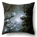 Axyaa Galaxy Print Pillowcase - Decorative Polyester Cushion Cover for Home Sofa