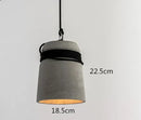 Axyaa Minimalist Cylindrical Hemp Rope Pendant Light