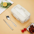 Axyaa Kids Bento Box 3-Compartment Microwavable Lunch Container for School, Picnic & Travel