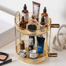 Axyaa Rotating Makeup Organizer Shelf - 360 Spinning Cosmetic Storage Vanity Holder