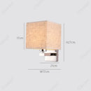 Axyaa LED Fabric Wall Light Switch Lampshade for Bedroom & Restaurant