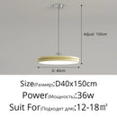 Axyaa Nordic Minimalism Round LED Pendant Lights Chandelier