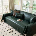 Axyaa Oil Wax Leather Sofa Cover - Universal, Non-Sticky, Four Seasons