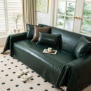 Axyaa Oil Wax Leather Sofa Cover - Universal, Non-Sticky, Four Seasons