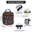 Axyaa Day of The Dead Insulated Lunch Bag - Portable Thermal Lunch Tote
