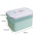Axyaa Nail Art Storage Box: Plastic Organizer for Manicure Accessories & Gel Polish