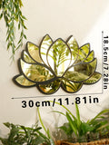 Axyaa Lotus Flower Wall Mirror: Modern Decor for Home & Office