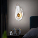 Axyaa Nordic Marble Shell Wall Sconce for Living Room Bedroom Decor