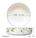 Axyaa Steamed Egg Bowls 750ml Deep Plate Microwave Tableware Salad Plates