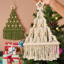Axyaa Boho Christmas Macrame Wall Art Tree Decor - Holiday Xmas Hanging