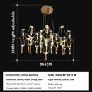 Axyaa Luxury Crystal Chandelier for Home Decor - Modern Chrome Plating