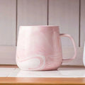 Axyaa Marble Pattern Gold Rim Coffee Mug Nordic Design Heat Insulation Cup