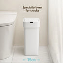 Axyaa Smart Trash Can for Narrow Spaces: Auto Sensor, Dual Orientation (Vertical/Horizontal)