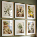 Mediterranean Lemon Olive Tree Canvas Prints by Axyaa - Kitchen Wall Art Collection