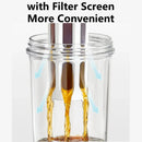 Axyaa Cold Brew Maker with Handle: Portable High-capacity Water Bottle for Coffee, Tea, Juices