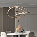 Axyaa LED Circle Chandelier for Living Room Dining Bedroom Exhibition Hall