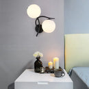 Axya Nordic Iron LED Wall Lamp Glass Ball Light Fixtures