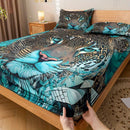 Axyaa Angry Leopard Pattern Bed Sheets - Soft & Comfortable Bedroom Set
