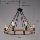 Axyaa Rope LED Pendant Chandelier: Stylish Lighting Fixture for Restaurants, Shops, and Hotels