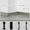 Axyaa LED Skirting Line Aluminum Profile Baseboard Corner Strip Lights