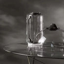 Axyaa Clear Glass Minimalist Floor Lamp for Modern Living Room Bedroom Decorating