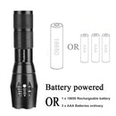 Axya Tactical Flashlight: High Lumen 5 Modes Zoomable Torch for Camping & Emergency