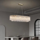 Axyaa Glass Chandelier: Luxury LED Lighting for Living Room