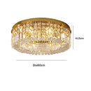 Axyaa Elegant Crystal Ceiling Lamp for Home Dining Room & Bedroom Lighting