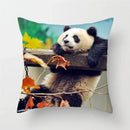 Axyaa Panda Print Polyester Cushion Cover - 45x45cm