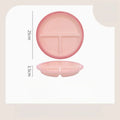 Axyaa Ceramic Dividing Plate for Healthy Kids' Breakfast