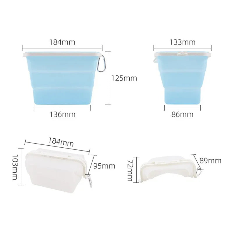 Axyaa Silicone Folding Lunch Box Storage Bag