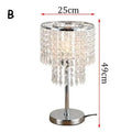 Axyaa Crystal Table Lamps: Modern Living Room Study Desk Decor