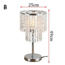 Axyaa Crystal Table Lamps: Modern Living Room Study Desk Decor