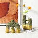 Axyaa Abstract Kiln-changing Vase Handicraft Floral Arrangement Ceramic Home Decoration