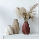 Axyaa Creative Striped Ceramic Vase - Rotating Art Decor for Living Room & Desktop