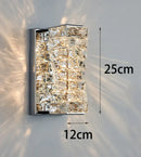 Axyaa Luxury Crystal Wall Lamp for Bedroom Living Room and Bedside