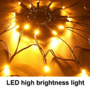 Axyaa Spider Web Light String: Halloween Indoor/Outdoor Ghost Festival Decoration