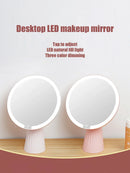 Axyaa Touch Screen Smart Mirror, LED Beauty Light, Foldable Portable Makeup Mirror