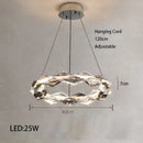 Circular Crystal Ceiling Light by Axyaa - Luxurious Living Room Decor