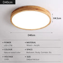 Axyaa Wood Grain LED Ceiling Light for Kitchen Living Room Bedroom