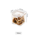 Axyaa Kitchen Grain Can: Transparent Snack Storage for Fresh Dry Fruits