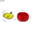 Axyaa Apple Shape Ceramic Seasoning Dish Set