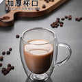 Axyaa Double Wall Glass Cup Set - Heat Insulation Tea, Whisky, Coffee Mug