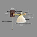 Axyaa Copper LED Wall Lights Modern Nordic Stair Light Fixtures