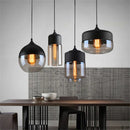 Axya Nordic LED Pendant Light with Glass and Wood Finish