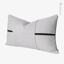 Axyaa Nordic Luxury Living Room Sofa Waist Pillow in Light Gray Stitching
