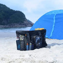 Axyaa Beach Bag: Lightweight, Waterproof, Foldable, with Mesh Straps and Zippered Pockets
