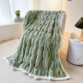 Axyaa Faux Rabbit Fur Couch Blanket: Soft, Plush, Lightweight Throw for Cozy Comfort