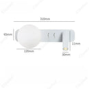 Axyaa Adjustable LED Reading Wall Lamp with Switch - Bedroom Bedside Lighting